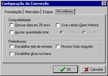 Di�logo com outras op��es de formata��o e opera��o