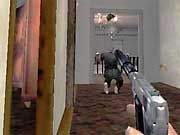 Pic. 7 - To kill the guys inside the first room, just open the door and wait them to try to run to an alarm.