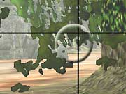 Pic. 5 - Due to the leaves, you must see the enemy by looking for his feet.  Stay crouched and with the scope on.