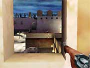 Pic. 12 - After blocking Grillo's way, look to your left and kill an enemy far away, at the balcony.