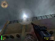 Pic. 11 - Kill the guy at the middle spotlight and run quickly to the bunker or you're dead.